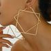 Geometric Little Fragrant Women's Exaggerated Personality, High End, and niche Design, with Electroplated Alloy Earrings_ipsvogv.com
