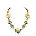 Ruoxi, Devil's Eye With Blue Eyes, Vintage Portrait, And A Gold Plated Necklace That Meets The Standard_ipsvogv.com
