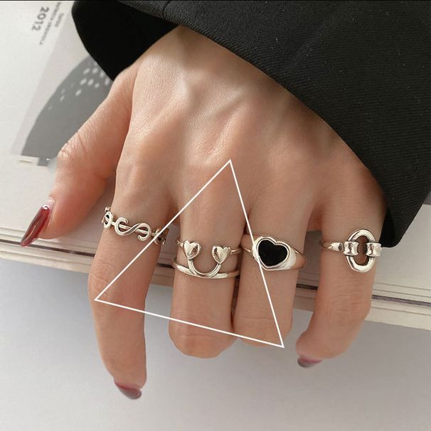 South neutral style irregular niche design sense index finger ring pure silver simple hand adornment girl_ipsvogv.com