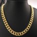 Curb Ring K Solid 9mm Width Mens Women Long Necklace Jewellery N223_ipsvogv.com