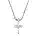 Mini zircon cross hip hop pendant tennis row chain sweater chain_ipsvogv.com