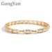 Tennis Chain Zircon Trendy Hip-Hop Gold-Plated Copper Men's Bracelet Jewelry_ipsvogv.com