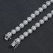 Unisex Jewelry Fashion Hip Hop Gradient Flower Tennis Chain Micro Inlaid Zircon Personality Stacking Versatile Men And Women Trendy Rap Necklace_ipsvogv.com