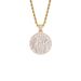 Hip Hop Dollar Symbol Personality Pendant Real Gold Electroplated Full Zircon Hip Hop Trendy Necklace Accessories_ipsvogv.com