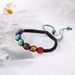 New Fashionable And Personalized 13 Colorful Rainbow Stone Woven Rope Prayer Bracelet_ipsvogv.com