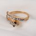 Handmade Punk Gold Full Diamond With Cobra Shaped Women's Ring_ipsvogv.com