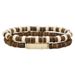 Elastic Volcanic Stone Bracelet Combination Retro Fashion Wood Chip Coconut Shell Men's Stacking Bracelets Hand Jewelry Women_ipsvogv.com