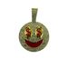 Hip Hop New Product Full Diamond Smiling Face USD Alloy Pendant Personalized Men's Cuban Chain Rock Bounce Di Necklace_ipsvogv.com