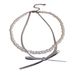 Sweet Korean Style Double Layer Stacked Bowknot Pearl Hot Girl Ribbon Necklace Elegant Collarbone Chain Versatile_ipsvogv.com