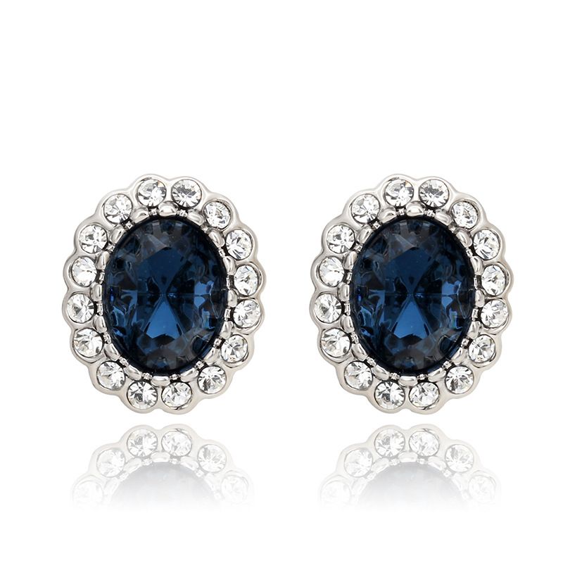 Unisex popular fashion earrings,crystal rose gold plated earrings_ipsvogv.com