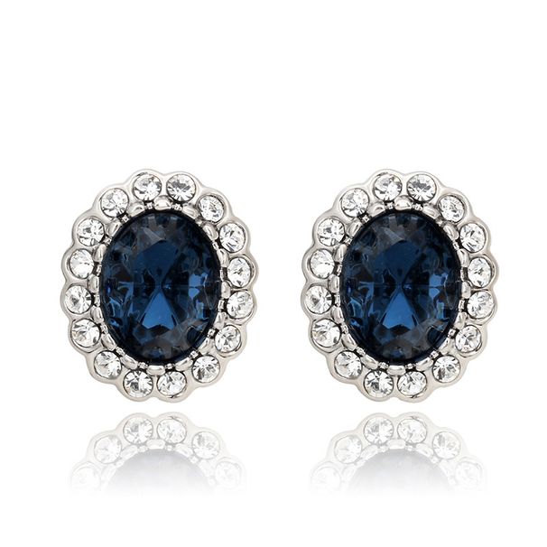 Unisex popular fashion earrings,crystal rose gold plated earrings_ipsvogv.com