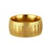 Stainless Seal Body Golden Light Titanium Steel Jewelry Heart Sutra Curse Ring For Men's Domineering Ring_ipsvogv.com