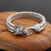 Nordic Viking Wolf Head Bracelet For Men's Jewelry_ipsvogv.com