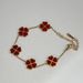 Women's Jewelry Titanium Steel Oil Drop Lucky Four Leaf Clover Bracelet K Gold Double Sided Bracelet_ipsvogv.com