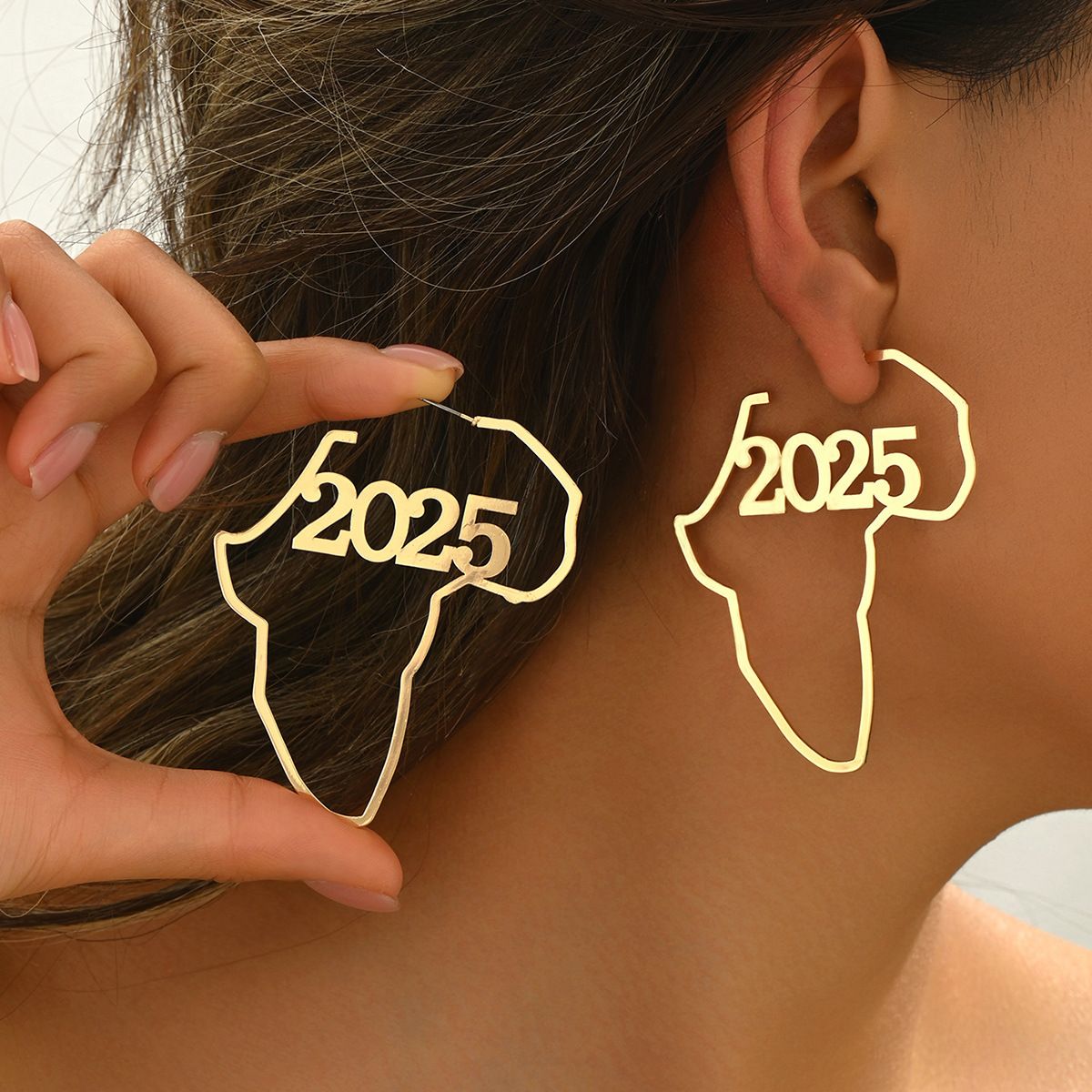 New Digital Earrings For Women Niche Original Digital Design Earrings Versatile High End Geometric Earrings For Women_ipsvogv.com