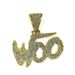 Men’s Jewelry Set Fashion Hip Hop Full Diamond Letter WOO Pendant Necklace Jewelry Men's Trendy Personality Pendant Cuban Necklace Jewelry_ipsvogv.com