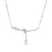 S Pure Silver Inlaid Diamond Ribbon Bowknot Necklace For Women Ins Sugar Cube Zircon Clavicle Chain Same Style_ipsvogv.com