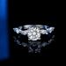 Silver Moissanite Ring For Women Elegant Shining Star Diamond Ring, Hollow Finger Ring_ipsvogv.com