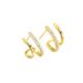 Women's Jewelry Geometric Metal Style Double Layer Round Micro Inlaid Zircon Ear Clip Ear Jewelry_ipsvogv.com