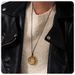 fashion simple gold plated stainless steel wax rope necklace INS Internet celebrity titanium steel vortex sweater chain_ipsvogv.com