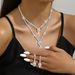 Women’s Jewelry Set Fashion Layer Necklace And Earrings Set Shining Water Drop Set Bridal Elegant Jewelry Necklace Set_ipsvogv.com