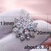 Cao Shi's new luxury sunflower double zircon women's Earrings Fashion Women's COPPER EARRINGS accessories_ipsvogv.com