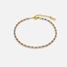 Women’s Jewelry Set Fashion Fashion Titanium Steel Dopamine Color Zircon Pearl Bracelet Anklet Set_ipsvogv.com