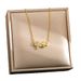 New Four Leaf Clover Flower Necklace For Women, Light Luxury, High End, Niche, Micro Inlaid Zircon Titanium Steel Lock_ipsvogv.com