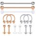 13 Piece Set Piercing Jewelry Nose Ring Nose Nail Lip Nail Nine Treasure Gold Long Rod Industrial Earrings_ipsvogv.com