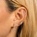 Unisex five pointed star piercing earrings for women micro inlaid zircon star ear bone nails_ipsvogv.com