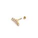 new stainless steel zircon small earrings threaded flower ear bone studs hot selling body piercing jewelry_ipsvogv.com