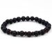 Same Style Shining Stone Volcanic Stone Black Iron Stone Bracelet Couple Bracelet Personality Bracelet_ipsvogv.com