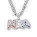 Hip Hop New Full Letter Pendant Necklace Fashion Alloy Set Diamond Cuban Chain Hot Selling Item Jewelry_ipsvogv.com