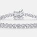 new S925 Sterling Silver Moissanite Bracelet Women's Single Row Surrounded By Diamonds Hand Jewelry Simple Fashion Personality_ipsvogv.com