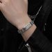 Green Six Character True Words Vine Grass Pattern Men's Weaving Personalized Twisted Hip Hop Trendy Bracelet_ipsvogv.com