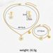 Ins Fresh And Sweet Niche Flower Earrings Necklace Jewelry Simple Inlaid Mother Of Pearl Bracelet Versatile Accessories For Women_ipsvogv.com