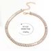 jewelry novel Diamond-embedded mixed color necklace versatile horizontal row zircon clavicle chain necklace choker_ipsvogv.com