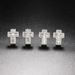 Full Dia Hip-hop Men's Zircon Micro Inlaid Cross Thread Earrings Popular Jewelry_ipsvogv.com