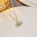 INS Wind Devil's French Drip Oil Pendant Titanium Stainless Steel Eye Necklace_ipsvogv.com