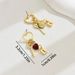Unisex French Simple Light Luxury Style Heart Earrings For Women With Diamond Lock Shaped Series Niche Earrings Fashionable High End Earrings_ipsvogv.com