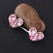 Double Heart Women's Breast Ring Nails Earrings Puncture Jewelry Allergic Breast Ring_ipsvogv.com