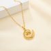 Women's Jewelry Fashion Niche Clavicle Necklace Starfish Pendant Gold Stainless Steel Thread Circle Pendant Necklace_ipsvogv.com