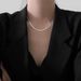 Niche High-end Texture Neutral Blade Snake Bone Necklace Plain Chain Summer Men's And Women's Ins Necklaces Do Not Fade_ipsvogv.com