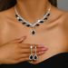 Women’s Jewelry Set Fashion Jewelry Luxury Diamond Necklace Earrings Set Jewelry Set_ipsvogv.com