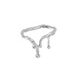 Pure Silver Female Design, Irregular Water Droplet Ring, Niche Korean Version, Instagram Style Adjustable_ipsvogv.com