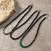 Fashionable Natural Stone Handmade Bead Necklace, Punk Style Men's Jewelry Necklace_ipsvogv.com