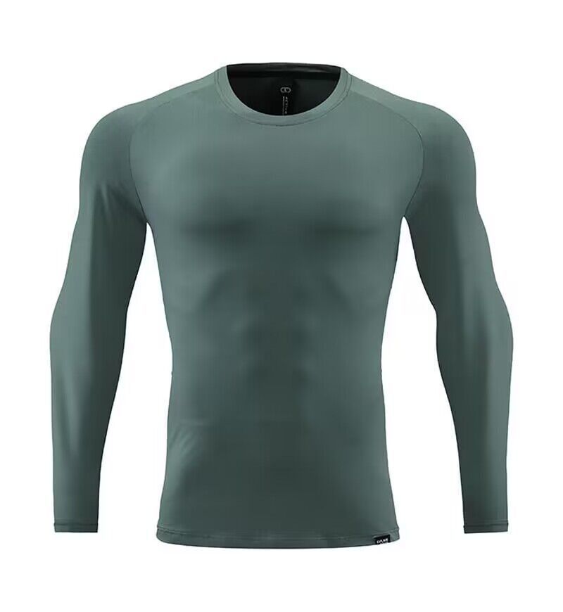 Men's Clothing Long-Sleeved Sports T-Shirt Running Quick-Drying Tights Fitness Breathable Training Outdoor Clothing Round Neck Sweatshirt_ipsvogv.com