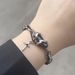 Men's Wrapped Black Diamond Bracelet Light Luxury Niche Exquisite High-end Sense Accessory Versatile Titanium Steel_ipsvogv.com