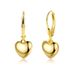 Unisex Brass Real Gold Electroplating Hot Sales Fashion Glossy Love Heart Pendant Cute Ladies Earrings_ipsvogv.com