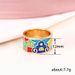Cao Shi's New Color Enamel Drip Oil Splicing Ring, Fashionable Personalized Women's Ring_ipsvogv.com